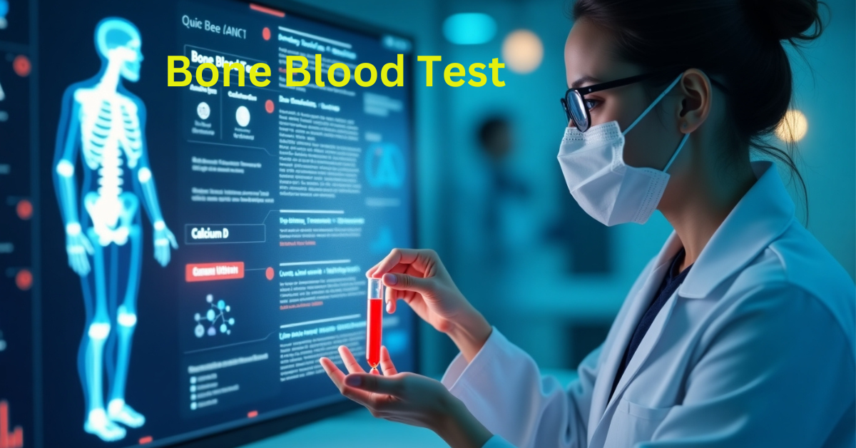 A healthcare professional performing a bone blood test on a patient to assess bone health.