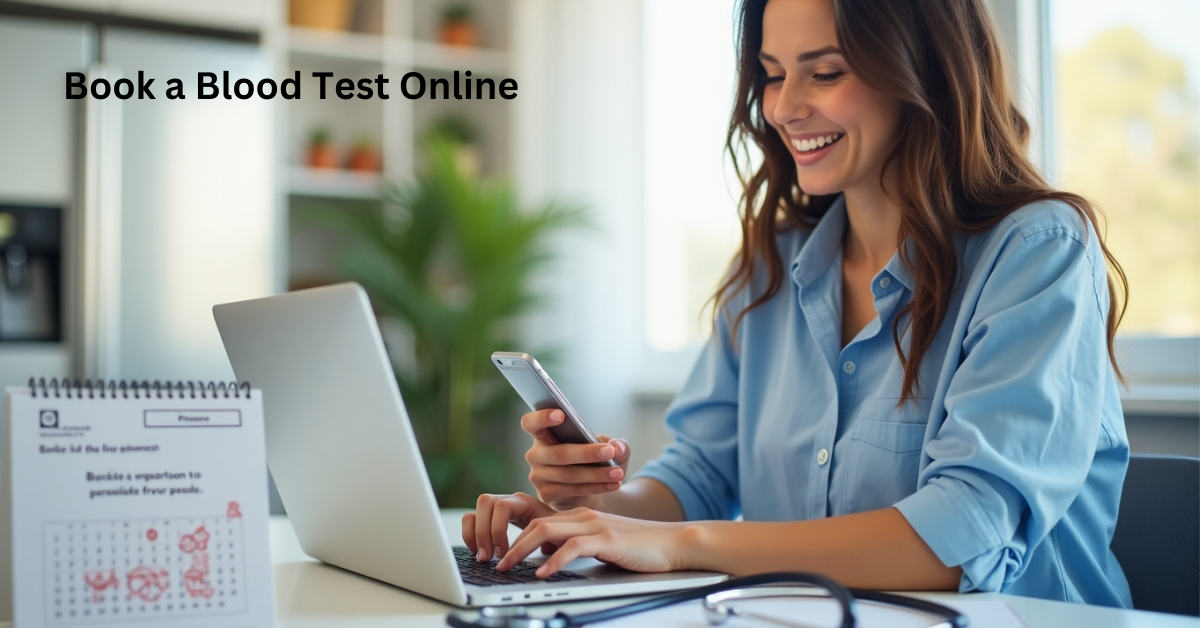 "Book a blood test online for convenient and fast health checks."